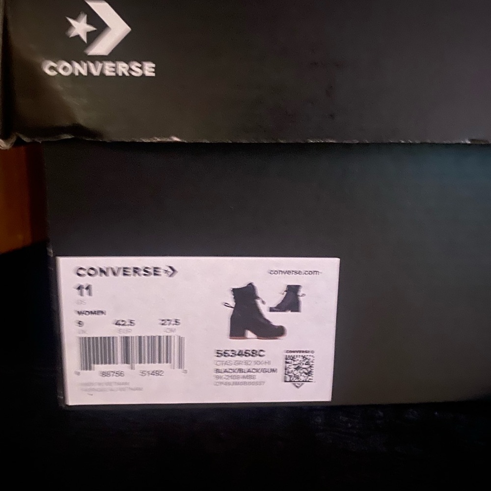 Converse Black Women's Platform Boots
